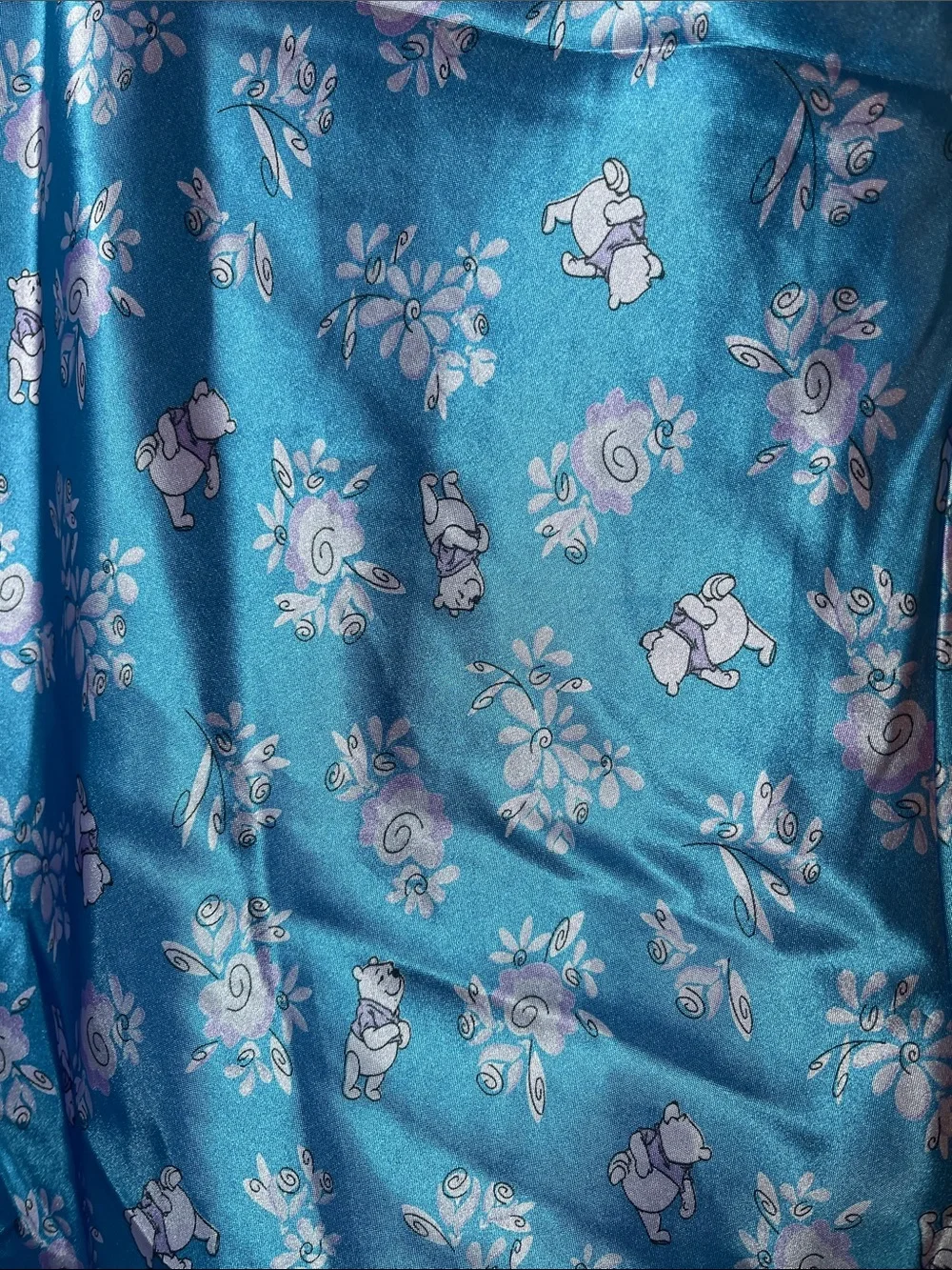 Disney Blue Satin Floral Nightgown - Picture 2 of 5